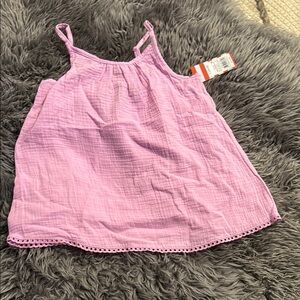 Cat & Jack Pink Blouse with Relaxed Fit and Textured Fabric